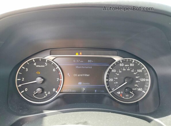 1N4BL4CW3NN328858 2022 NISSAN ALTIMA Gray Widok zestawu wskaźników