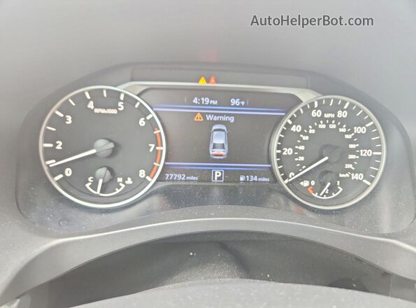 1N4BL4CW6MN351095 2021 NISSAN ALTIMA Black Սարքավորումների վահանակի տեսք