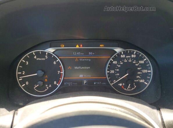1N4BL4CW6MN406578 2021 NISSAN ALTIMA Черный Вид щитка приборов