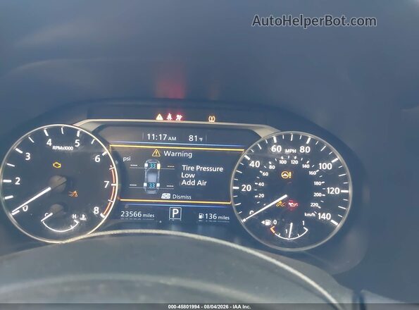 1N4BL4CW7NN304434 2022 NISSAN ALTIMA White Հետևի նստատեղերի տեսք