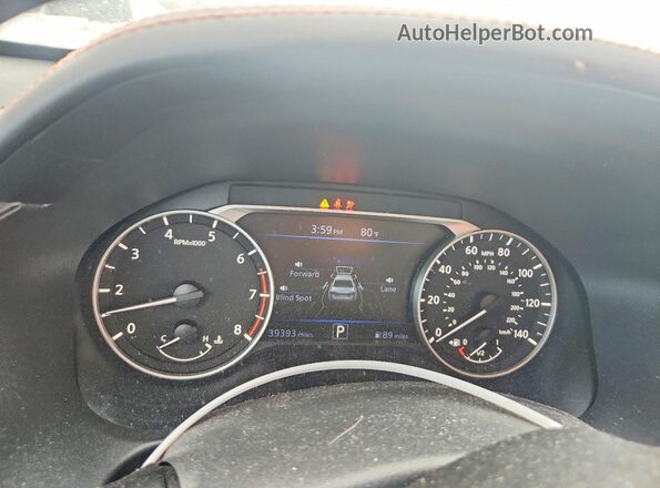 1N4BL4CW9LC142458 2020 NISSAN ALTIMA White ხელსაწყოთა პანელის ხედი