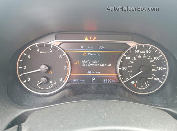 1N4BL4CWXNN312219 2022 NISSAN ALTIMA Silver ხელსაწყოთა პანელის ხედი