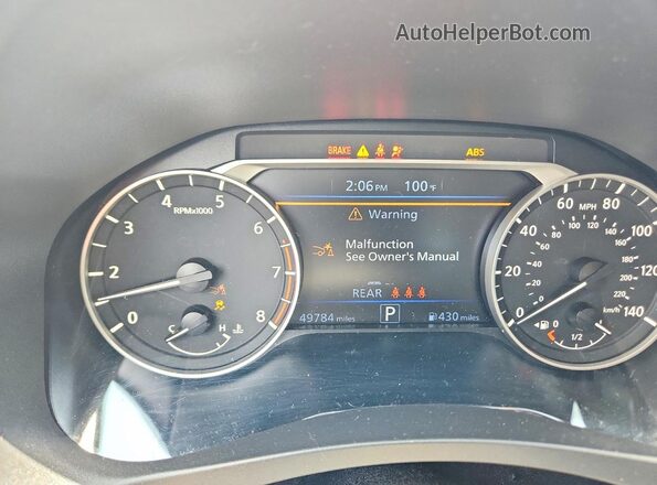 1N4BL4DV0RN362087 2024 NISSAN ALTIMA Silver Instrument cluster view