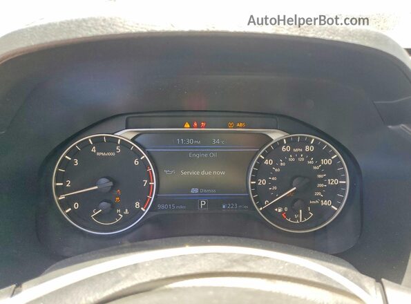 1N4BL4DV1MN335280 2021 NISSAN ALTIMA Black Vista del cuadro de instrumentos