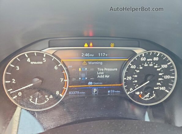 1N4BL4DV2MN357935 2021 NISSAN ALTIMA Black Instrument cluster view
