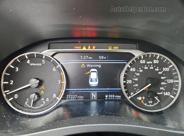 1N4BL4DV2RN305129 2024 NISSAN ALTIMA Black ხელსაწყოთა პანელის ხედი