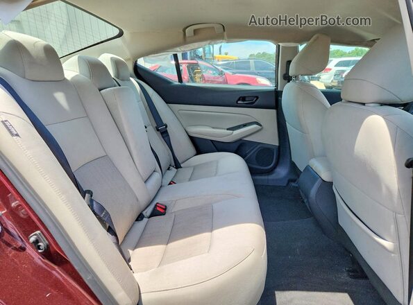 1N4BL4DV2SN305377 2025 NISSAN ALTIMA Burgundy უკანა სავარძლების ხედი
