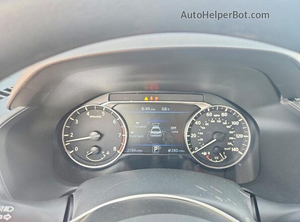 1N4BL4DV2TN342012 2026 NISSAN ALTIMA White ხელსაწყოთა პანელის ხედი