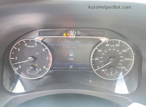 1N4BL4DV3NN376950 2022 NISSAN ALTIMA Gray Widok zestawu wskaźników