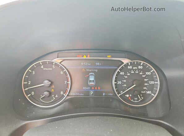 1N4BL4DV3SN319630 2025 NISSAN ALTIMA Gray Instrument cluster view