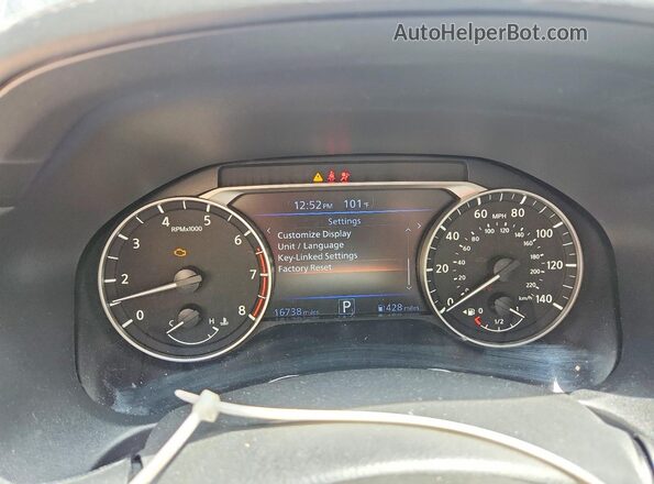 1N4BL4DV3SN395364 2025 NISSAN ALTIMA Black ხელსაწყოთა პანელის ხედი