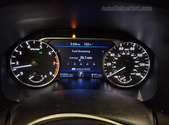 1N4BL4DV3SN401762 2025 NISSAN ALTIMA Black Вид щитка приладів