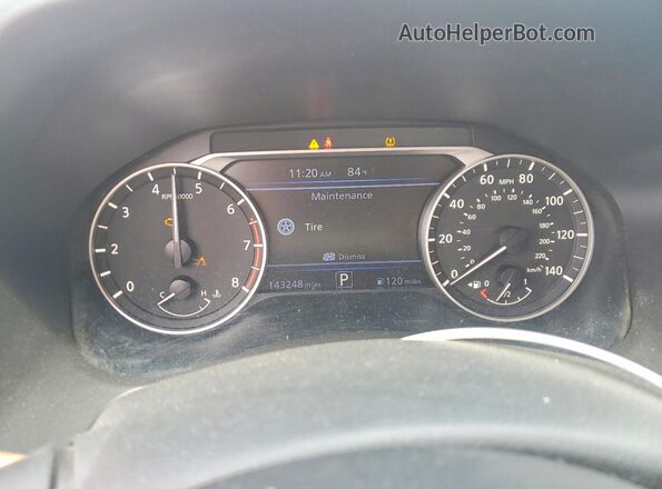 1N4BL4DV4KC170463 2019 NISSAN ALTIMA Red Instrument cluster view