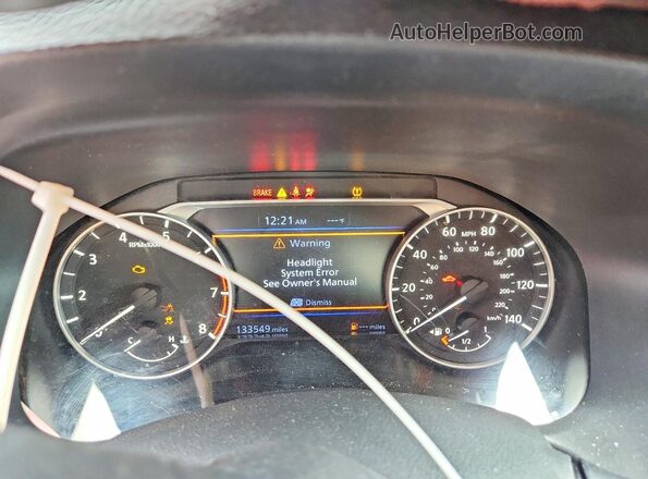 1N4BL4DV4MN407878 2021 NISSAN ALTIMA Black ხელსაწყოთა პანელის ხედი