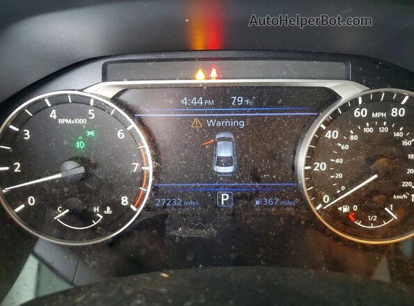 1N4BL4DV5KC164686 2019 NISSAN ALTIMA Burgundy Widok zestawu wskaźników