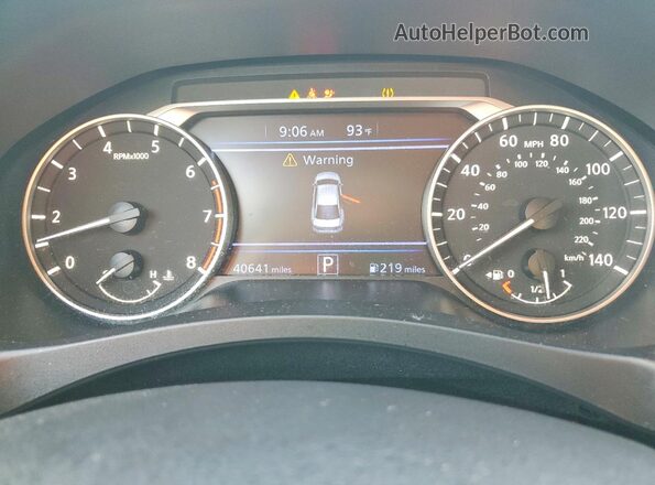 1N4BL4DV5SN302120 2025 NISSAN ALTIMA Белый Вид щитка приборов