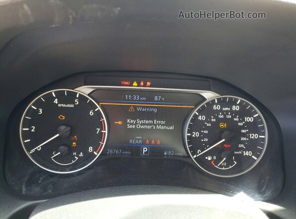 1N4BL4DV5SN340334 2025 NISSAN ALTIMA Серый Вид щитка приборов