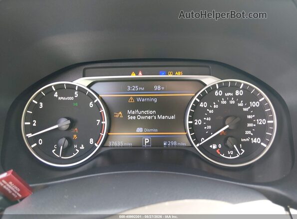 1N4BL4DV5SN375231 2025 NISSAN ALTIMA White უკანა სავარძლების ხედი