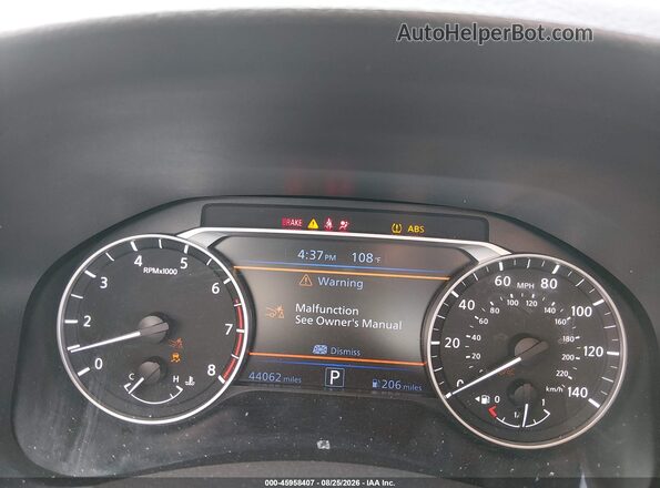1N4BL4DV5SN394099 2025 NISSAN ALTIMA Белый Вид задних сидений