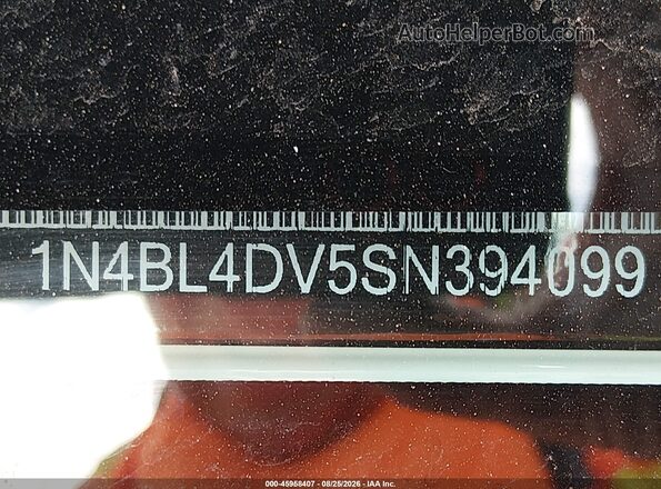 1N4BL4DV5SN394099 2025 NISSAN ALTIMA Белый Вид подкапотного пространства
