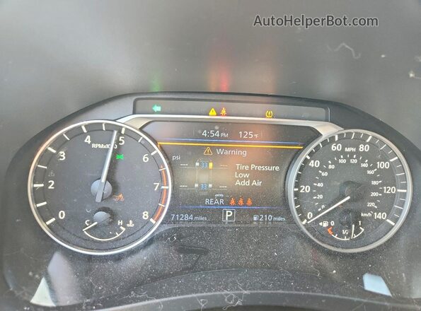 1N4BL4DV6PN344836 2023 NISSAN ALTIMA Maroon Սարքավորումների վահանակի տեսք