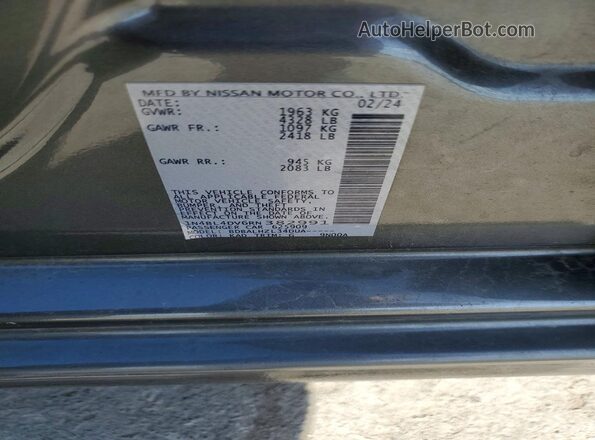 1N4BL4DV6RN382991 2024 NISSAN ALTIMA Серый Вид наклейки с VIN-кодом