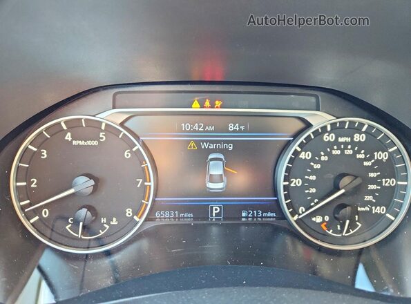 1N4BL4DV6SN301199 2025 NISSAN ALTIMA White Սարքավորումների վահանակի տեսք