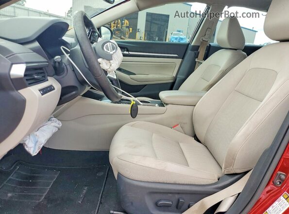1N4BL4DV7KC101847 2019 NISSAN ALTIMA Maroon Widok wnętrza z przodu