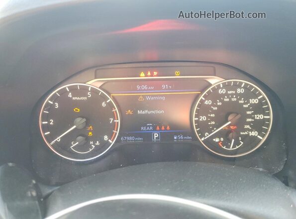 1N4BL4DV7PN398324 2023 NISSAN ALTIMA Silver Vista del cuadro de instrumentos