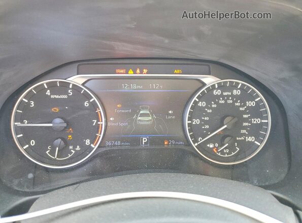 1N4BL4DV7RN318166 2024 NISSAN ALTIMA Бордовый Вид щитка приборов