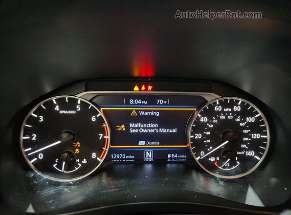1N4BL4DV7SN431623 2025 NISSAN ALTIMA Silver ხელსაწყოთა პანელის ხედი