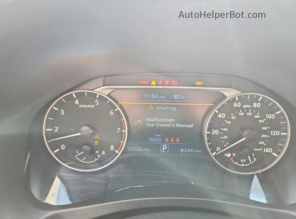 1N4BL4DV7TN308972 2026 NISSAN ALTIMA Charcoal Widok zestawu wskaźników