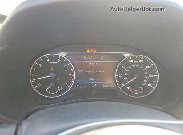 1N4BL4DV8MN371483 2021 NISSAN ALTIMA Maroon ხელსაწყოთა პანელის ხედი
