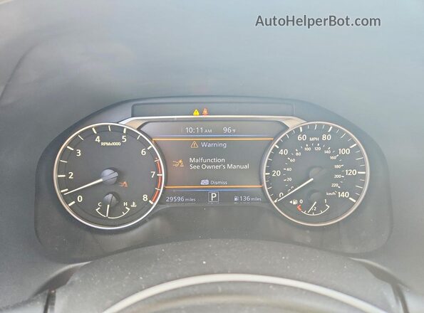 1N4BL4DV8NN326514 2022 NISSAN ALTIMA Черный Вид щитка приборов