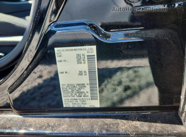 1N4BL4DV8NN326514 2022 NISSAN ALTIMA Черный Вид подкапотного пространства