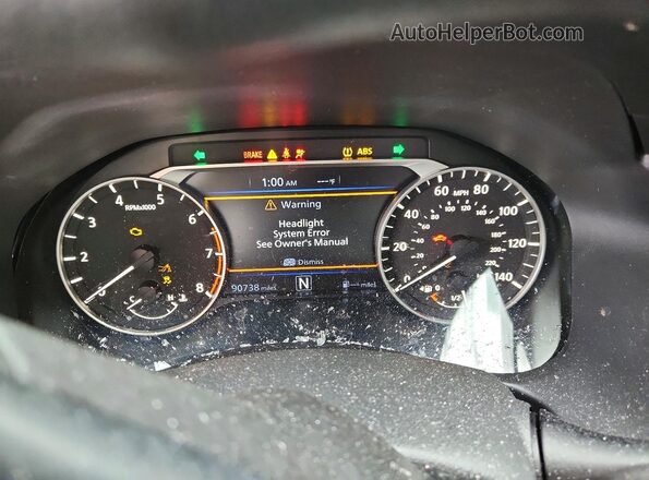 1N4BL4DV8NN388740 2022 NISSAN ALTIMA Black Widok zestawu wskaźników