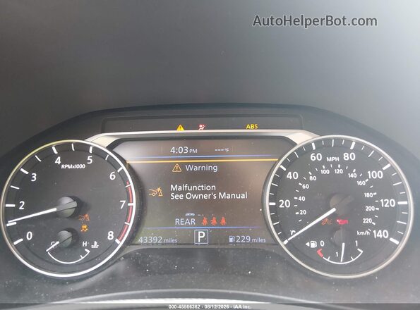 1N4BL4DV8SN401482 2025 NISSAN ALTIMA Black Вид задніх сидінь