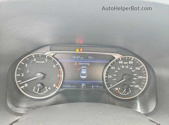 1N4BL4DV9RN320288 2024 NISSAN ALTIMA Серебряный Вид щитка приборов