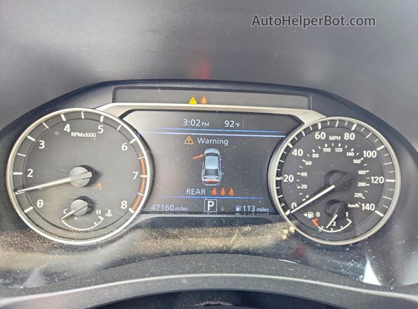 1N4BL4DV9RN333462 2024 NISSAN ALTIMA Gray Вид щитка приладів