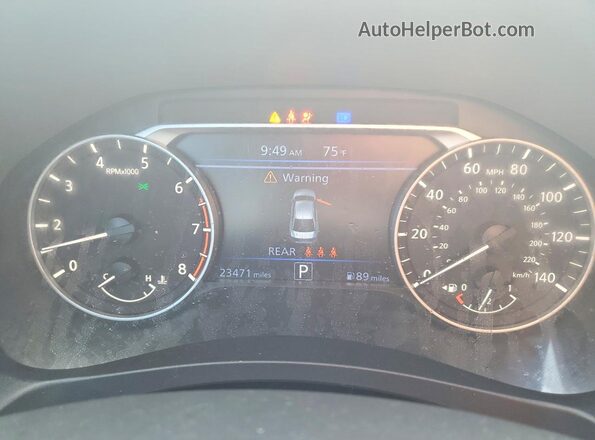 1N4BL4DV9RN418351 2024 NISSAN ALTIMA Бордовый Вид щитка приборов