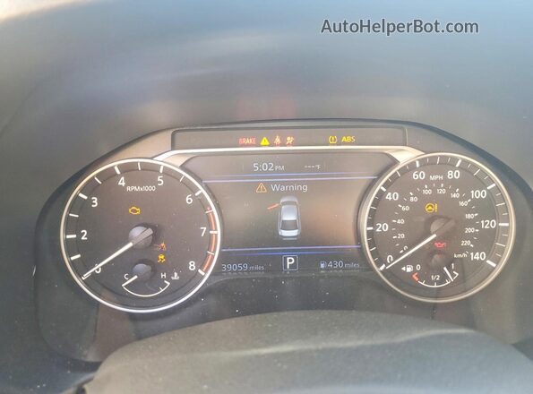 1N4BL4DV9SN322306 2025 NISSAN ALTIMA Black Вид щитка приладів