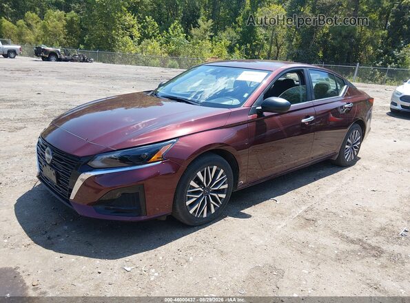 1N4BL4DV9SN403290 2025 NISSAN ALTIMA Maroon Vista tres cuartos delantera izquierda