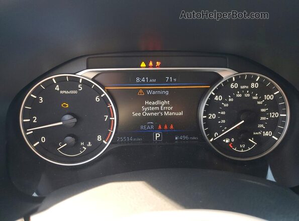 1N4BL4DV9SN403838 2025 NISSAN ALTIMA Gray Widok zestawu wskaźników