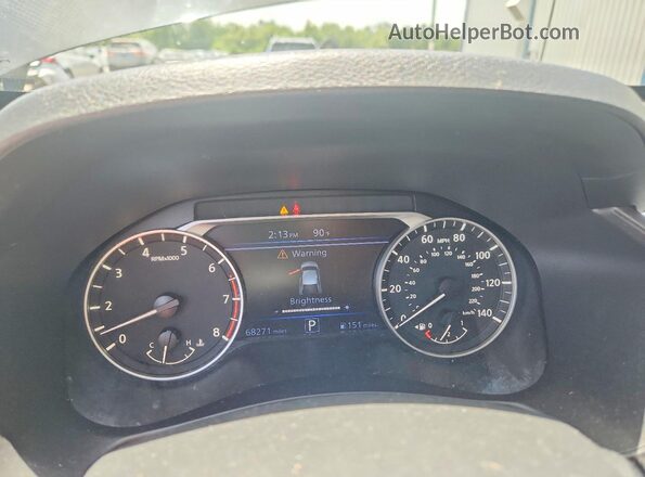 1N4BL4DVXMN352952 2021 NISSAN ALTIMA Black ხელსაწყოთა პანელის ხედი