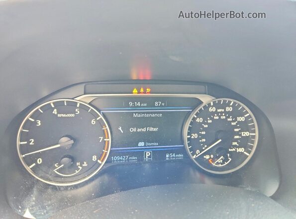 1N4BL4DVXMN409263 2021 NISSAN ALTIMA Серебряный Вид щитка приборов