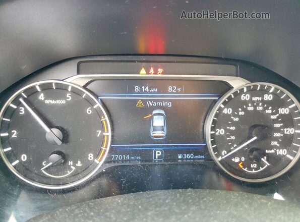 1N4BL4DVXNN317524 2022 NISSAN ALTIMA Red Սարքավորումների վահանակի տեսք
