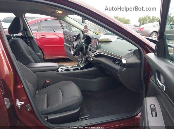 1N4BL4DVXRN336015 2024 NISSAN ALTIMA Темно-бордовый Вид салона спереди