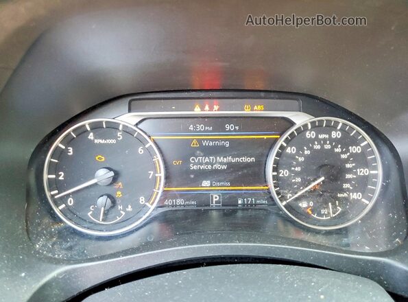 1N4BL4DVXRN371380 2024 NISSAN ALTIMA Burgundy Вид щитка приладів