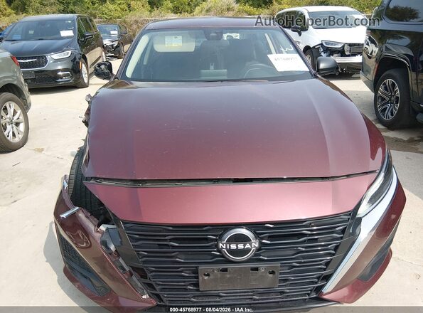 1N4BL4DVXSN324341 2025 NISSAN ALTIMA Burgundy Widok zestawu wskaźników