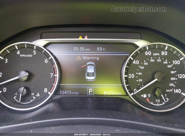 1N4BL4DVXSN324341 2025 NISSAN ALTIMA Burgundy Widok tylnych siedzeń